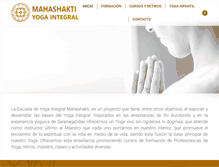 Tablet Screenshot of escuelamahashakti.com